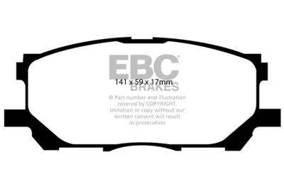 EBC Brakes - EBC Brakes DP61681 6000 Series Greenstuff Truck/SUV Brakes Disc Pads