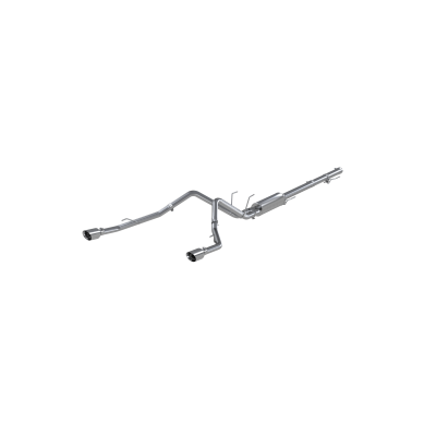 MBRP Exhaust - MBRP Exhaust S5146304 T304 3" Cat-Back 2.5" Dual Split Exit for 09-24 RAM 1500