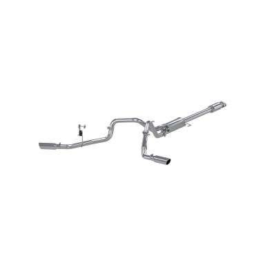 MBRP Exhaust - MBRP Exhaust S5257409 T409 3" Cat-Back 2.5" Dual Split Side Exit 15-20 Ford F150
