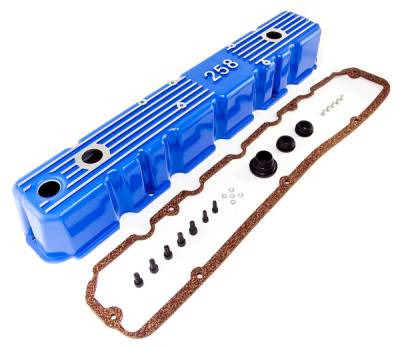 Omix - Omix 17401.11 Blue Aluminum Valve Cover