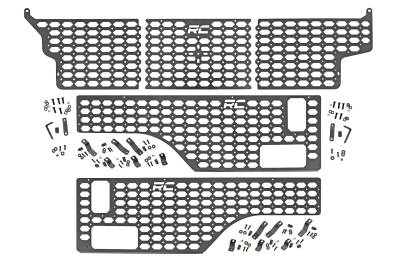 Rough Country Suspension Systems - Rough Country 10634 MOLLE Bed Panel Kit Front/Sides for 20-26 Jeep Gladiator JT