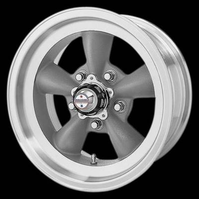 American Racing Vintage - American Racing VN105 TORQ THRUST D 15x10 5x5.0 -44mm Gray VN1055173