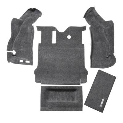 BedRug - Bed Rug Classic Carpeted Floor Liner-Rear/Cargo for Jeep JK 2DR BRJK07R2