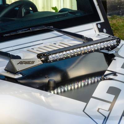 ARIES - ARIES 1501300 Hood Light Bar w/Brackets for 07-18 Jeep Wrangler JK