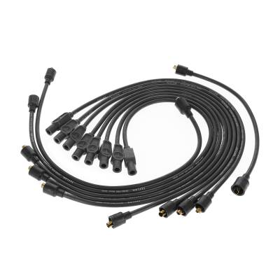 Taylor Cable - Taylor Cable 74071 8mm Spiro Pro Ignition/Spark Plug Wire Set Custom Fit Black