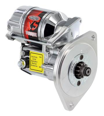 Powermaster Performance - Powermaster 19503 Mini XS Torque Chrome Plated Starter 3/4" Offset for Ford Each
