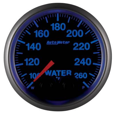 AutoMeter - AutoMeter 5654 Elite Series Water Temp Gauge 100-260F 2-1/16" Stepper Motor