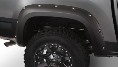 Bushwacker - Bushwacker 40138-02 Pocket Style Rear Fender Flares Black Chevy Colorado