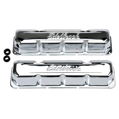 Edelbrock - Edelbrock 4431 Sig-Series Valve Covers for AMC/Jeep 290-304-343-360-390-401 V8
