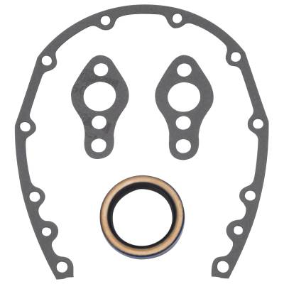 Edelbrock - Edelbrock 6997 Front Timing Cover Gasket Set #6997 for SB-Chevy w/Front Seal