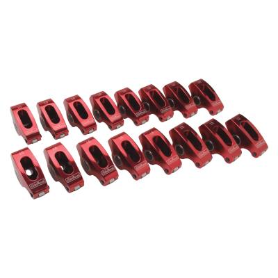 Edelbrock - Edelbrock 77770 Red Roller Rockers for SB-Chevy 3/8 Stud 1.5:1 Ratio   Qty 16