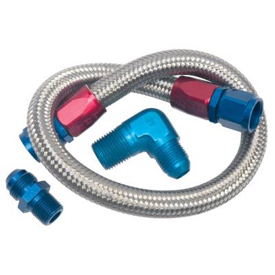 Edelbrock - Edelbrock 8122 Fuel Line Kit Braided Fuel Line Kit 22"