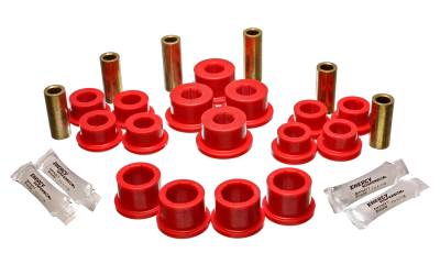 Energy Suspension - Energy Suspension 11.3108R Control Arm Bushing Set Rear Polyurethane Red