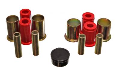 Energy Suspension - Energy Suspension 3.3171R Front Control Arm Bushing Set Polyurethane Red