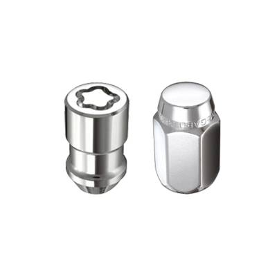 McGard - McGard 84430 4-Lug Acorn Lugnut Wheel Install Kit Chrome 1/2"-20