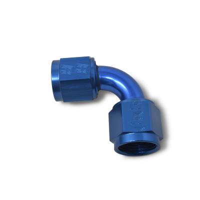Russell - Russell 640160 6AN 90-DEG Swivel Coupler Adapter Fitting w/Blue Finish