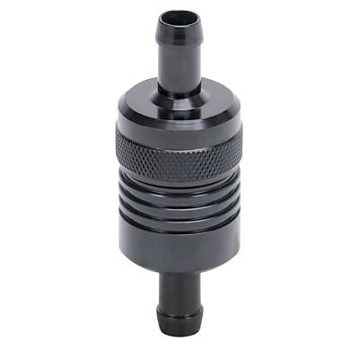 Russell - Russell 645150 3/8" Billet Aluminum Street Fuel Filter w/Black Finish