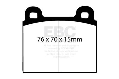 EBC Brakes - EBC Brakes DP3103C Redstuff Ceramic Low Dust Brake Pads