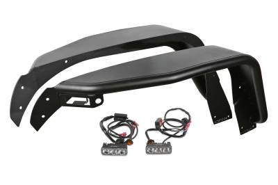 Fabtech - Fabtech FTS24212 Front Tube Fenders for 18-26 Jeep Gladiator/Wrangler JL