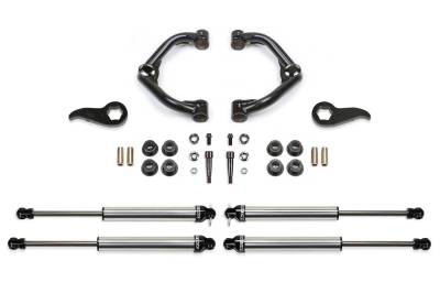 Fabtech - Fabtech K1155DL Uniball UCA Lift System w/Shocks for Chevy/GMC 6.6 4WD
