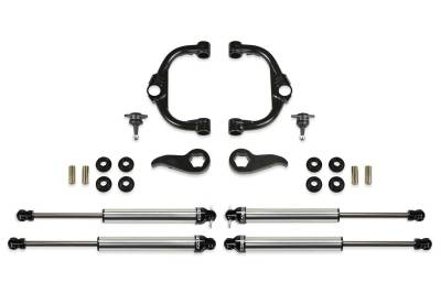 Fabtech - Fabtech K1157DL Uniball UCA Lift System w/Shocks for Chevy/GMC 6.6 4WD