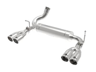 aFe Power - aFe 49-48086-P Rebel 2.5" Axle-Back Exhaust System for 07-18 Wrangler JK V6