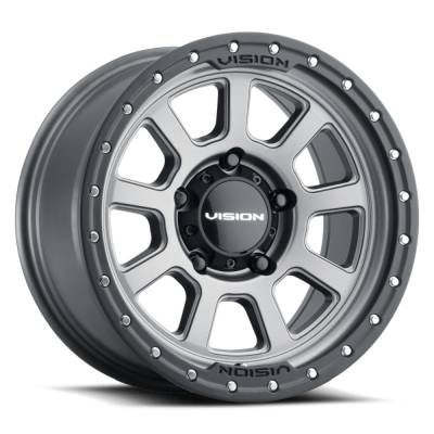 Vision Wheel - Vision Wheel 350 Ojos 20x9 5x5.5 -12mm Satin Gray 350-2985SGBL-12