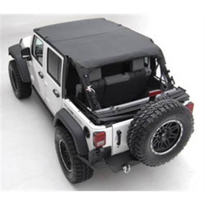 Smittybilt - Smittybilt 94535 Extended Top Black Diamond for 07-09 Wrangler JK