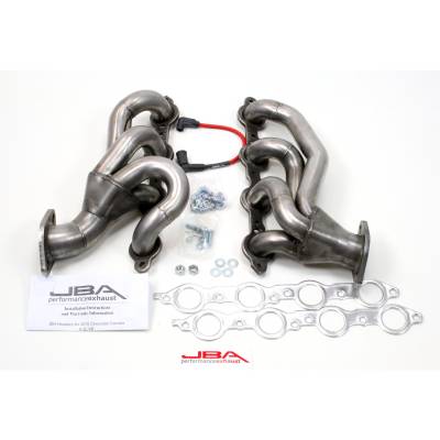 JBA Racing Headers - JBA Headers 1812S 1.75" Stainless Shorty Headers for 10-15 Chevy Camaro SS/ZL1