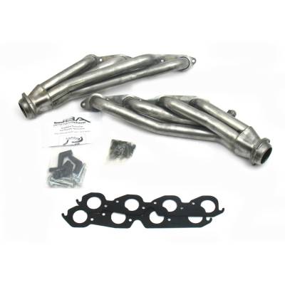 JBA Racing Headers - JBA 1822S 1.75" Stainless Steel Shorty Headers Raw for 96-00 GM Truck 7.4L