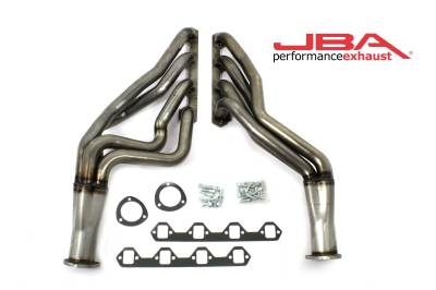 JBA Racing Headers - JBA 36611SN 1.75" Long Tube SS Headers Raw for 65-73 Mustang 302 T-5/TKO/T-56