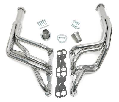Hedman Hedders - Hedman 66503 Silver Long-Tube Headers for 67-69 Camaro 283-400 Close Ratio PS