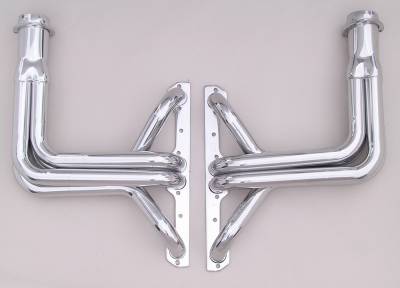 Hedman Hedders - Hedman 68306 Silver Long-Tube Headers for 1963-82 Chevy Corvette w/283-400