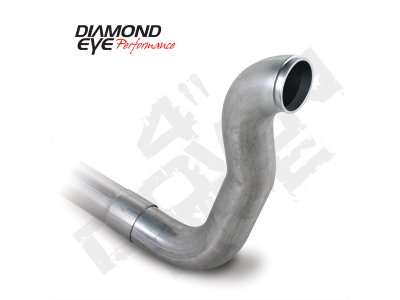 Diamond Eye Performance - Diamond Eye 220104 Aluminized 4" Downpipe for 89-93 Dodge RAM 5.9L w/Hx40 Flange