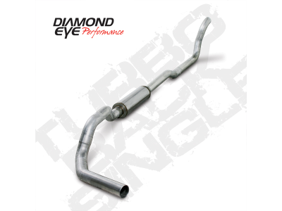 Diamond Eye Performance - Diamond Eye K4211A Kit 4" Turbo Back Single 4x4 for 89-93 Dodge Cummins 5.9L