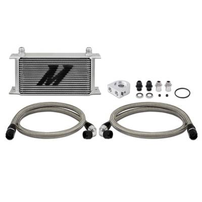 Mishimoto - Mishimoto MMOC-UL Universal 19 Row Oil Cooler Kit Black Rubber Lines