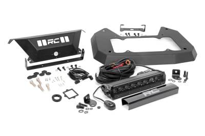 Rough Country Suspension Systems - Rough Country 10584 Spare Tire Carrier Delete Kit w/LED for 18-24 Wrangler JL