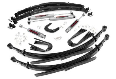 Rough Country Suspension Systems - Rough Country 25030 4" Suspension Lift Kit for 77-87 GM 2500 Truck/SUV 4WD