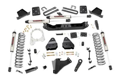 Rough Country Suspension Systems - Rough Country 51370 6" V2 Lift Kit w/o OVLD for 17-22 Ford F250/F350 SD Dsl 4WD