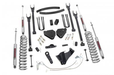 Rough Country Suspension Systems - Rough Country 588.20 6" 4-Link Lift Kit for 08-10 F250/F350 Super Duty Gas 4WD