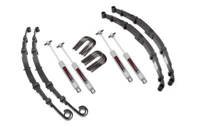 Rough Country Suspension Systems - Rough Country 60030 2.5" Suspension Lift Kit for 55-68 Jeep CJ5/CJ7 4WD
