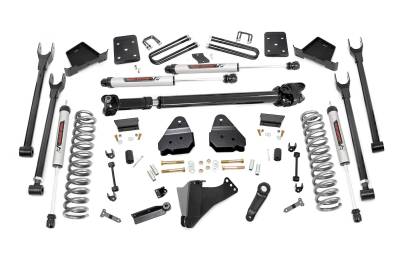 Rough Country Suspension Systems - Rough Country 56071 6" 4-Link V2 Lift Kit w/OVLD for 17-22 F250/F350 SD Dsl 4WD