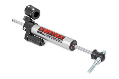 Rough Country Suspension Systems - Rough Country 680900 Vertex Pass-Through Steering Stabilizer for 07-18 Jeep JK