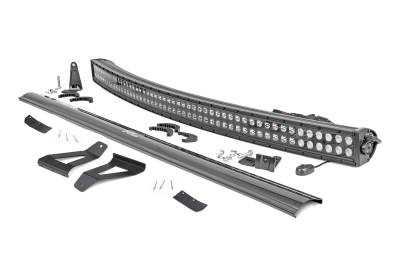 Rough Country Suspension Systems - Rough Country 70072 Windshield Mount 50" LED Light Bar Kit for 84-01 Cherokee XJ