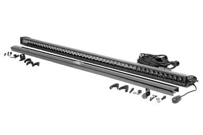 Rough Country Suspension Systems - Rough Country 70750BL Black Series 50" Single Row LED Light Bar Each