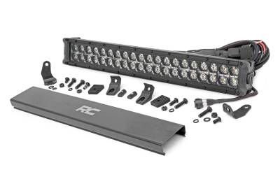 Rough Country Suspension Systems - Rough Country Black Series 20" Dual Row LED DRL Light Bar EACH 70920BDA