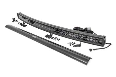 Rough Country Suspension Systems - Rough Country 72950BD Black Series 50" Dual Row LED DRL Light Bar