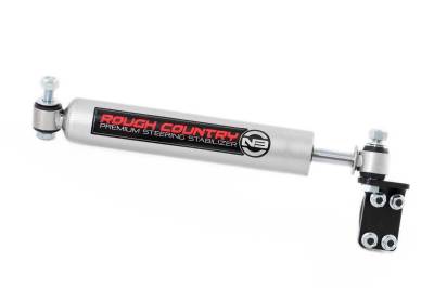 Rough Country Suspension Systems - Rough Country 8731830 N3 Single To Dual Steering Stabilizer for 07-18 Jeep JK