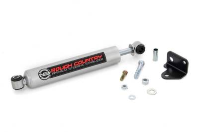 Rough Country Suspension Systems - Rough Country 8730630 N3 Single Steering Stabilizer 0-6" Lift for 07-18 Jeep JK