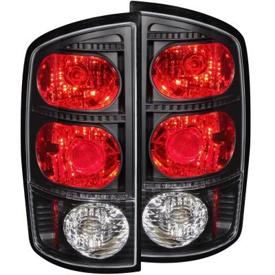 Anzo USA - Anzo USA Black Euro Clear Lens Taillight Set for RAM Trucks 211045
